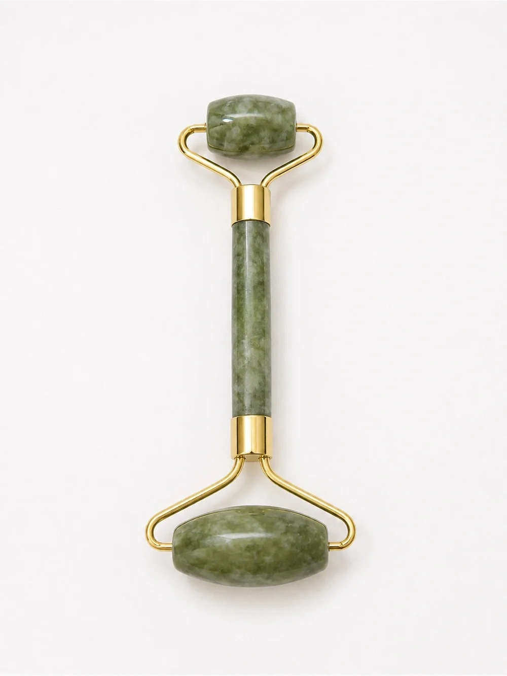 🙄 Green Jade Facial Roller with Gold Trim new sealed